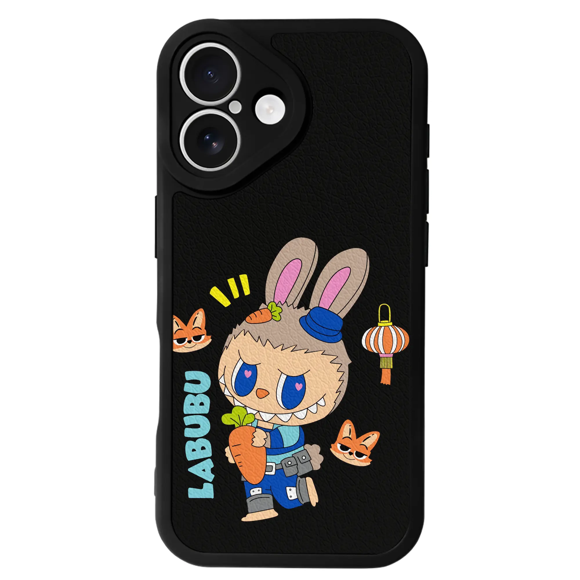 ラブブ グッズ モココ - IPhone 16シリーズ対応 ・ シリコンスマホケース ・ レザー調 ・ 高精度フィット ・ 耐衝撃 ・ ワイヤレス充電対応 ・ 精密カット